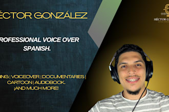record a professional genuine voiceover and dubbing into neutral spanish