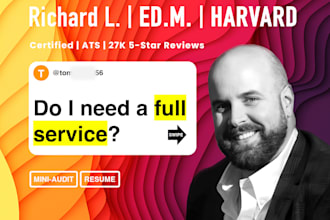 review your resume and give you 3 tips for improvement