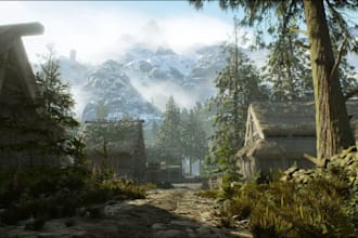 develop futuristic unreal engine game, fortnite map, game environment, ue5