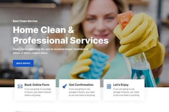 create cleaning service website office cleaning, house cleaning website, janitor