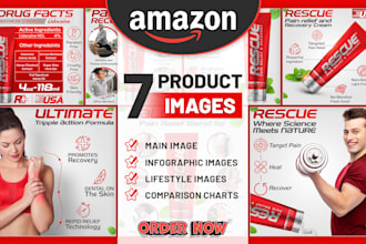 design amazon listing images and product infographics