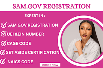 register you on sam gov, obtain uei, cage code, sam gov registration