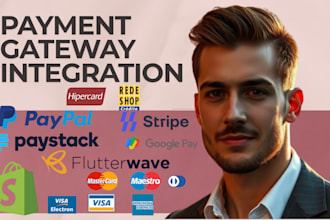 integrate any payment gateway on shopify, stripe, paypal, zapier, apis and more