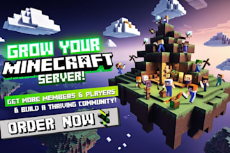 minecraft server promotion, server advertisement to get active players