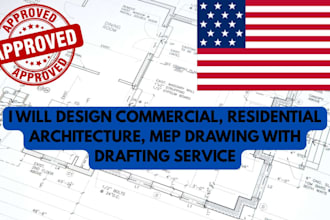 do architectural drawing, hvac, mep plan, electrical,  plumbing for city permit