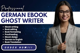 be german ebook ghostwriter book proofreading german translation book design