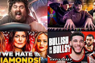 design an eye catching clickbait youtube thumbnail