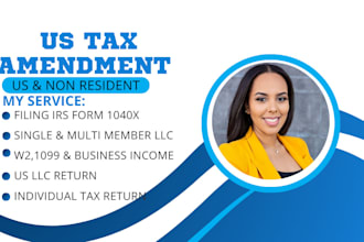amend tax return, fix irs form 1040x for federal and state tax filings