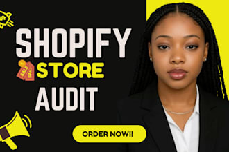 shopify store audit website audit seo optimization website analytic dropshipping