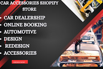 build quad dealership store, motorcycle, car shopify store and accessories