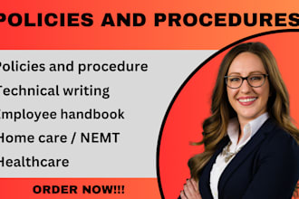 write policies and procedures manual for home care and group homes