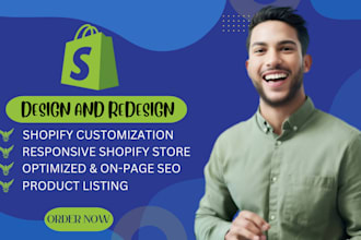 redesign shopify website customization shopify printful shopify development SEO
