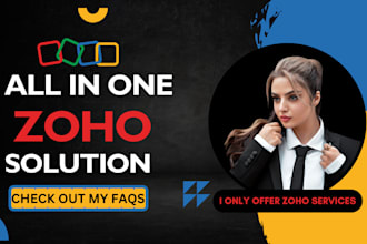 zoho website, project, recruits, landing page, marketing automation, reports