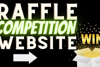 redesign and setup raffle website, competition website