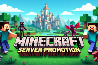 minecraft server promotion, server advertisement to get active players