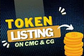 do coin listing, cmc token listing, list on coingecko, and binance successfully