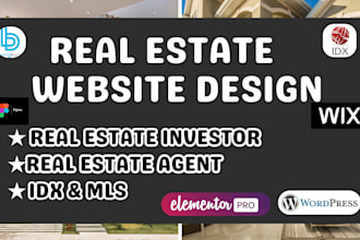 develop real estate investors or lead generation website