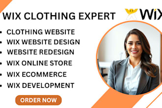 build wix clothing website or redesign website using wix editor or wix studio