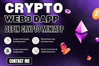 build depin crypto miniapp, telegram web3 p2e game, token presale, staking dapp