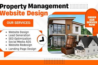 build property management website, vacation rental website redesign