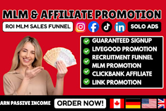 clickbank affiliate marketing, mlm promotion, livegood tour, mlm leads, solo ads