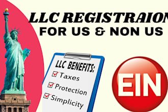 register llc USA llc registration llc for non US open llc company formation ein