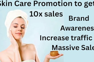 promote skin care website beauty store spa cosmetic store to increase 100x sales