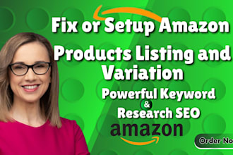 professionally set up amazon seller account product listings