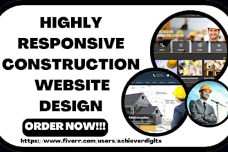 design construction real estate roofing landscaping lawn care flooring website