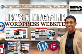 design mordern forum niche blog news website or magazine website