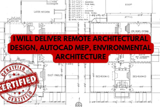 stamp, draw architect city permit for adu, house plan, mep plan for home remodel