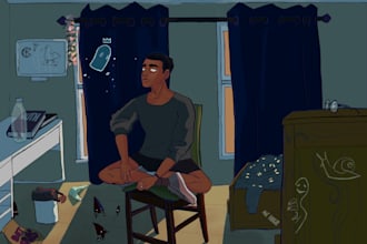 create custom backgrounds and digital art for animations