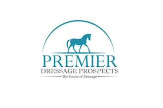 design luxurious sleek delicate dressage breeding training logo