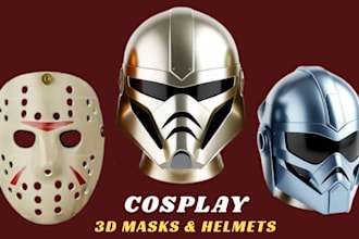 sculpt printable 3d cosplay model 3d mask 3d helmet 3d weapon cosplay props