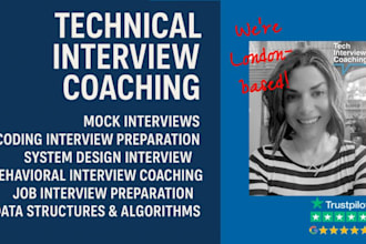 conduct a mock interview and provide job interview coaching