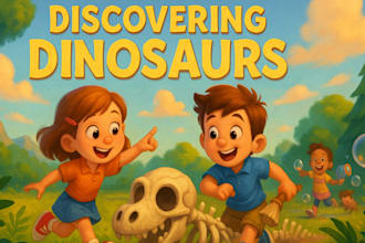 design children story book, picture book illustration, book cover for publishing