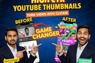 design high CTR youtube thumbnails that get more clicks