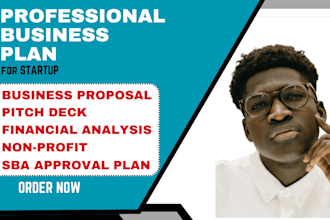 write an investor ready business plan, proposal pitch deck, and financial plan