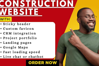 design construction roofing remodeling hvac masonry tiling landing page website