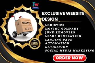 design moving company leads logistics junk removal movers or moving website