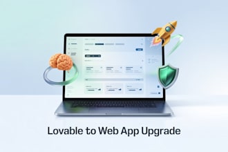 upgrade and complete your basic lovable project to a web app mvp