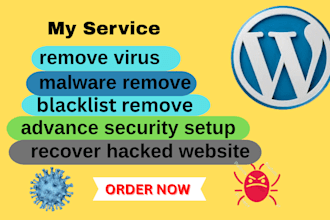 fix hacked wordpress, remove malware and virus, cpanel cleanup, security