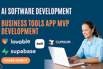 develop ai apps using lovable dev, bolt new ai, cursor ai and supabase