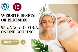 design or redesign spa website vagaro website online booking website