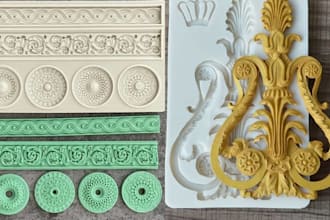 create and design custom silicone mold soap,candles,coaster,resin mold solidwork