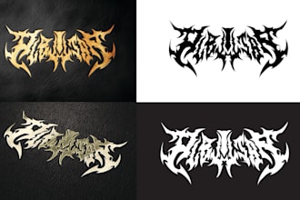 do or redo death metal, black metal, slum, horror logo and t shirt design