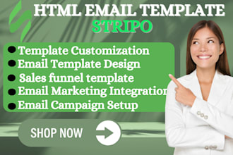 design a responsive html email template design, email design, newsletter, brevo