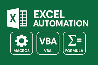 automate excel spreadsheet using macros, vba and formulas