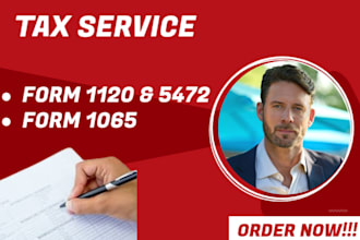 prepare, file, and fax irs forms 1120 for foreign owned or non resident US llc