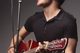 be your male vocalist and songwriter in bachata, cumbia, latin song and salsa